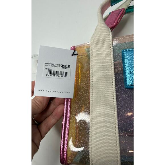 Kurt Geiger London extra small vinyl southbank tote bag - Picture 4 of 13